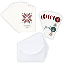 Christmas Card Set with Sticker Seals | Cozy Christmas Wishes | Blank Inside Holiday Greeting Cards Set of 12