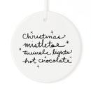 Christmas Favorites List Christmas Ornament