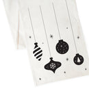 Christmas Ornaments Cotton Canvas Table Runner