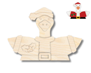 NEW Unfinished Wood Layered Holiday Geese Shelf Sitter | 8" Wide| 1/2" and 1/4" Wood | Wood Craft DIY