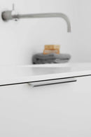Polished Chrome "Edge Straight" Tab Drawer Pulls