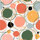 Elegant Multicolored Circles Wallpaper Vogue Quality