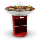 Arteflame 40″ Platinum Series — Stainless Fire Bowl Flat-Top Grill with Storage Base