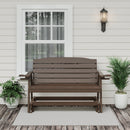 SimplyPoly Amish Made Classic Recycled Plastic Porch Glider