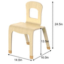 Pear Classroom Chair (2-Pack) – 14" Seat Height