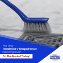 V-Shaped Handheld Grout Brush
