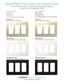 CleanPlate Classic Wall Plate in Stainless Steel for Toggle Switches