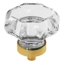 Glass Knob, Octagonal Shape