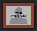 NBA Basketball Photo Picture Frame Kit - Cleveland Cavaliers (Wine Red Matting, Yellow Trim)