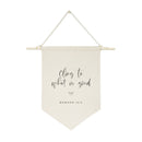 Cling to What is Good, Romans 12:9 Cotton Canvas Scripture, Bible Hanging Wall Banner