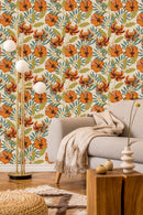 Orange Flowers Wallpaper