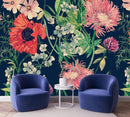 Dark Wallpaper with Poppies