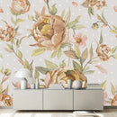 Fashionable Grey Floral Contemporary Wallpaper