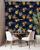 Attractive Dark Floral Wallpaper Smart