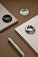 Ivory White "Vibe" Cup Knob and Drawer Pull