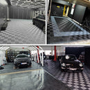 Garage Tile Ramp Edge for Interlocking PP Flooring - High End Polypropylene | 100% Recyclable | DECKO DURANTE (15.8" x 2.4" x 0.7")