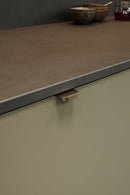 Matte Bronze "Comet" Edge Drawer Tab Pulls