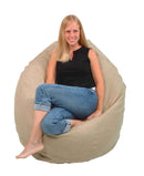 Hemp Bean Bag Chair Lounger - Adult & Teen size Traditional Classic 6 panel beanbag remove wash Eco Friendly Organic 18 oz. Hemp Fabric Comfy Bean - MADE IN USA