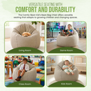 Hemp Bean Bag Chair Lounger - Adult & Teen size Traditional Classic 6 panel beanbag remove wash Eco Friendly Organic 18 oz. Hemp Fabric Comfy Bean - MADE IN USA