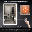 Compact Edge Glow LED Bathroom Mirror
