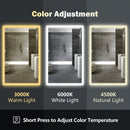 Compact Edge Glow LED Bathroom Mirror