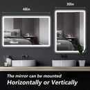 Compact Edge Glow LED Bathroom Mirror