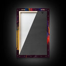 Urban graffiti, graffiti covered train cars, urban art, 3 piece canvas, 3 piece wall art, synthwave dystopian art