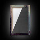 Sad angel sitting on a roof, angelic art, framed canvas print, canvas art, framed wall art