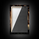 Portrait of a raven, cool crow art, framed canvas print