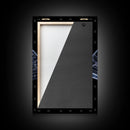 Folding Fan Wall Art, Chinese Art Print, White Fan, Black And White, Minimalist Print, Wall Decor, Canvas Print, Wall Art, Framed Canvas