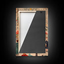 Large Christmas Tree in Snowy Town Square with People Gathering for the Holidays, Framed Canvas Print for Christmas Wall Art