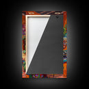 Colorful Mediterranean Courtyard Framed Canvas Print Spanish Tile Art Best Gift Idea Home Decor Above Sofa Wall Art Bright Seasonal Decor