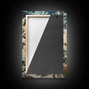 Cowboy Christmas Decor Framed Canvas Print with Pumpkin in Snow, Rustic Holiday Home Wall Art and Seasonal Gift Idea 2024