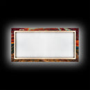 Sunset Ranch Framed Canvas Print Western Farmhouse Landscape Autumn Wall Art Large Fall Country Home Decor Above Sofa Art Piece