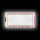 Makeup Brush Art Framed Canvas Print, Light Pink Chinoiserie Wall Art Whimsical Decor, Minimalist Art Rustic Wall Gift Idea