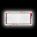 Abstract Lettering Canvas Print Pink Graffiti Wall Art Modern Living Room or Dorm Decor Bold Aesthetic Artwork Contemporary Gift Idea