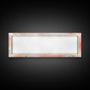 Decorative Frames Painting Canvas Print with Elegant Pink Abstract Background, Long Narrow Wall Art Perfect for Living Room Decor