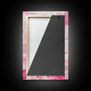 Romantic Calligraphy Art Framed Canvas Print Pink Abstract Wall Art Wabi Sabi Inspired Living Room Decor Moody Aesthetic