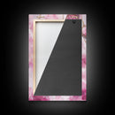 Abstract Pink Pendant Canvas Print Featuring Geometric Wall Art Light Pink Jewelry Artwork Great Gift Idea Minimalist Boho Decor