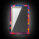 Fiery Sunset, Dramatic Sky, Mountain Lake, Framed Canvas Print, Living Room Art, Bold Colors, Nature Wall Decor, Autumn Art