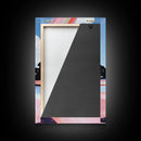 Ethereal Sky, Dreamy Seascape, Colorful Abstract Art, Rainbow Reflection, Modern Landscape, Framed Canvas Print, Living Room Wall Art