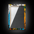 Abstract Dart, Modern Wall Art, Graffiti Style, Bold Colors, Urban Art Decor, Unique Home Aesthetic, Framed Canvas Print