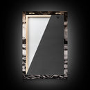 Lotus Reflection, Zen Wall Art, Black and White Nature Print, Minimalist Boho Decor, Meditative Aesthetic, Framed Canvas Print