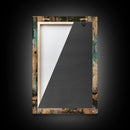 Halloween Pirate Skeleton with Pizza, Framed Canvas Print, Wall Art, Spooky Decor, Pirate Theme, Halloween Decoration, Living Room Art