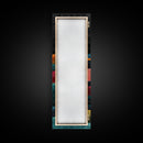 Abstract Sunset Over Hills Midcentury Modern Art - Framed Canvas Print, Boho Art, Skinny Art, Living Room Art, Bedroom Decor, Minimalist Landscape