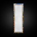 Idyllic Riverside Scene In A Deep Forest Gorge Skinny Art Framed Canvas Print For Living Room Or Guest Room Wall Art