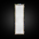 Pathway Through Enchanting Bluebell Woods in Tall Skinny Art Framed Canvas Print for Peaceful Wall Decor and Interior Design