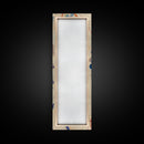 Majestic Red Dragon Soars Skinny Art Tall Art Japanese Ukiyo-e Inspired Mythical Creature Framed Canvas Print