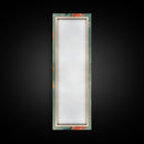 Skinny Art Delicate Pansies In Japanese Style Wood Block Print Soft Pastel Colors On Framed Canvas Print, Tall Art Ukiyo-e