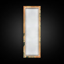 Skinny Art Tall Art Elegant White Flowers Wood Block Print Japanese Style Art Delicate Blooms On Soft Background Framed Canvas Print